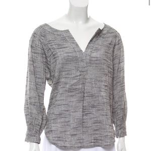 Brochu Walker linen/cotton mix long sleeve top size medium